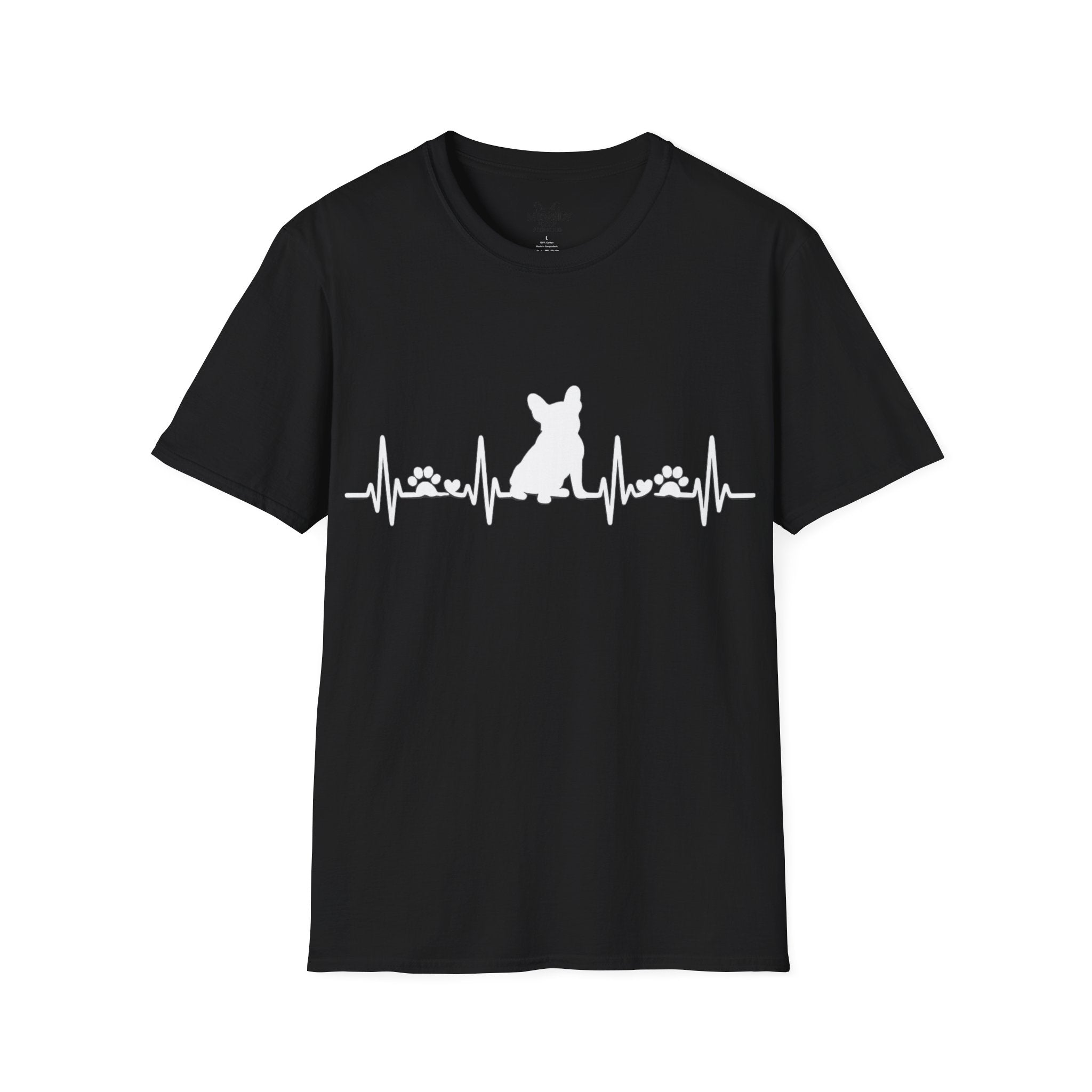 HEARTBEAT FRENCH BULLDOG T-SHIRT