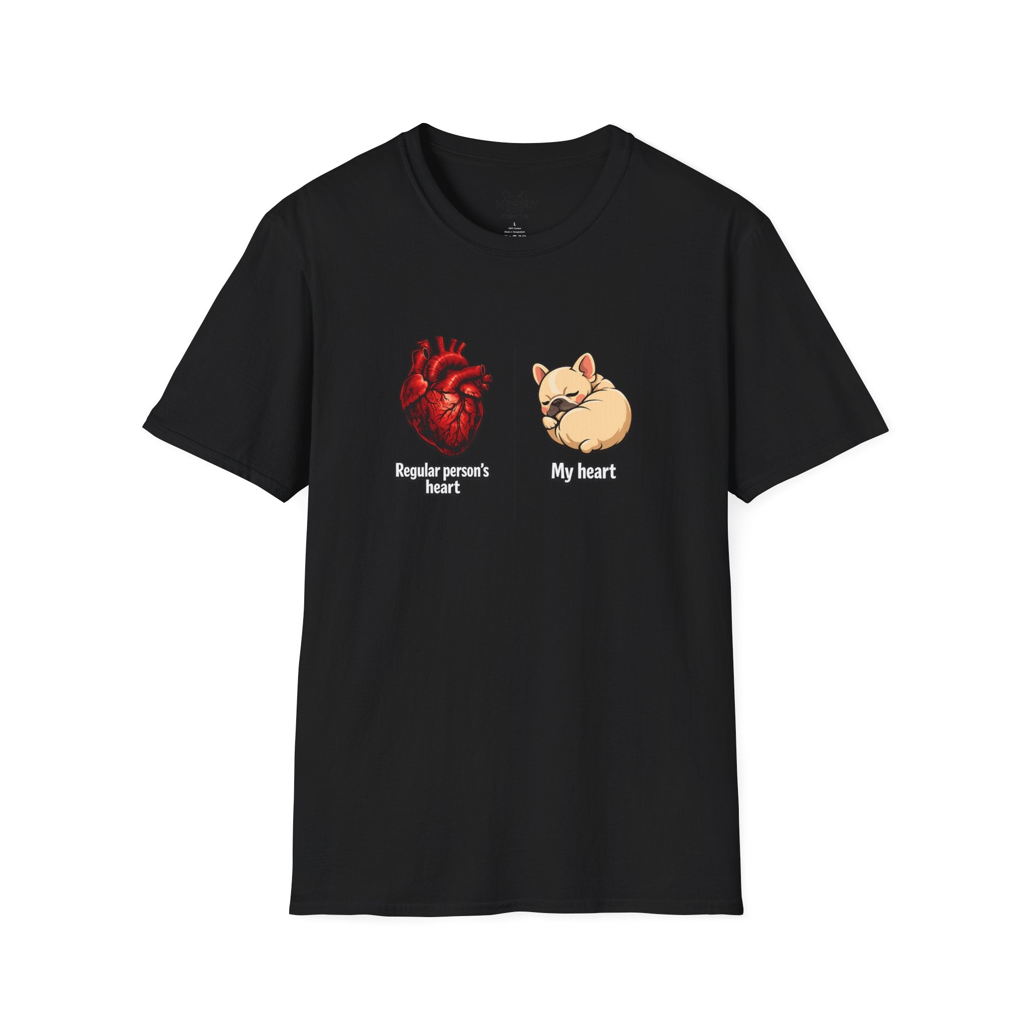 HEART FRENCH BULLDOG T-SHIRT