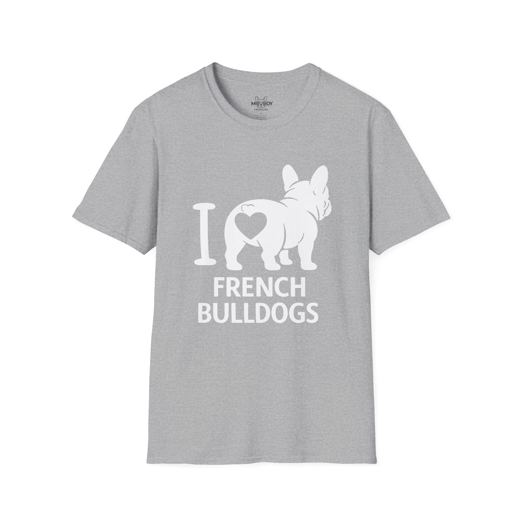 I LOVE FRENCH BULLDOG T-SHIRT
