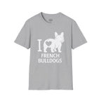 I LOVE FRENCH BULLDOG T-SHIRT