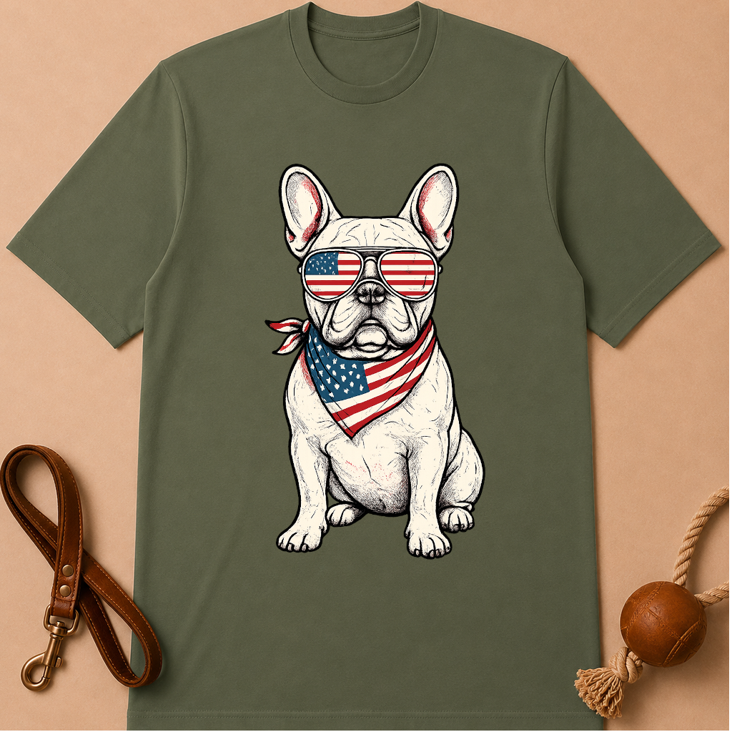 PATRIOT FRENCH BULLDOG T-SHIRT