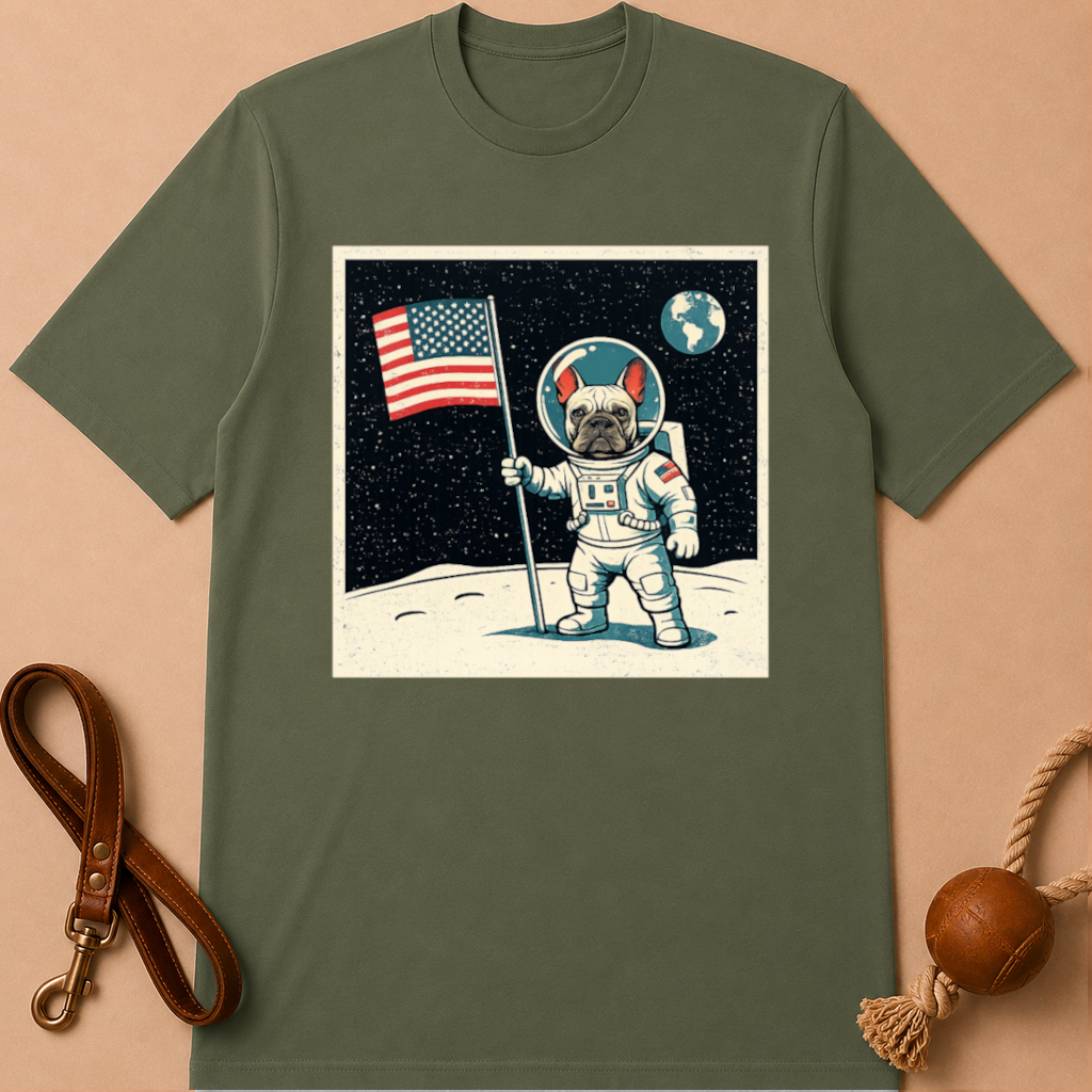 MOON LANDING FRENCHIE T-SHIRT