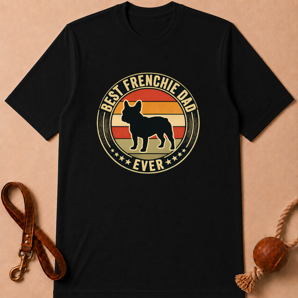 BEST FRENCHIE DAD EVER FRENCH BULLDOG T-SHIRT