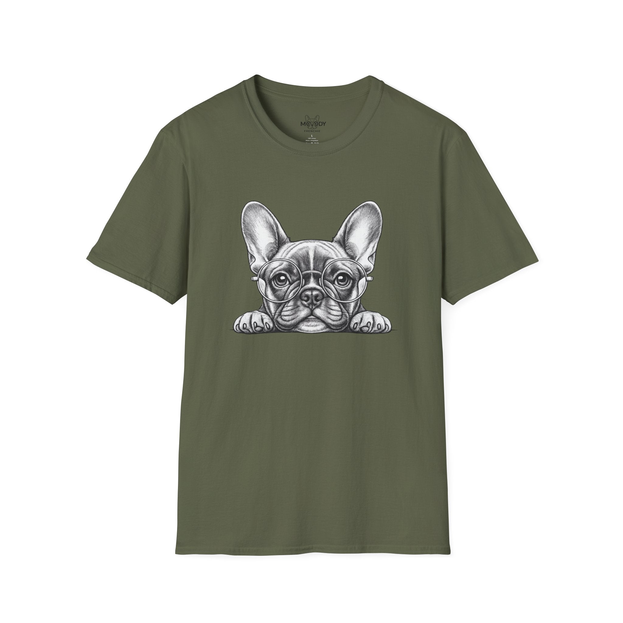 GLASSES FRENCH BULLDOG T-SHIRT