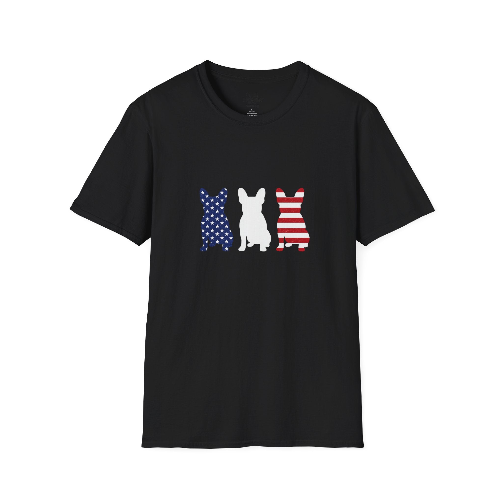 AMERICAN FLAG FRENCH BULLDOG T-SHIRT