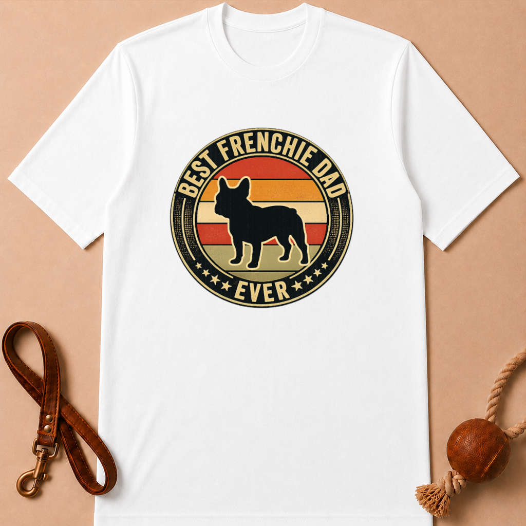 BEST FRENCHIE DAD EVER FRENCH BULLDOG T-SHIRT