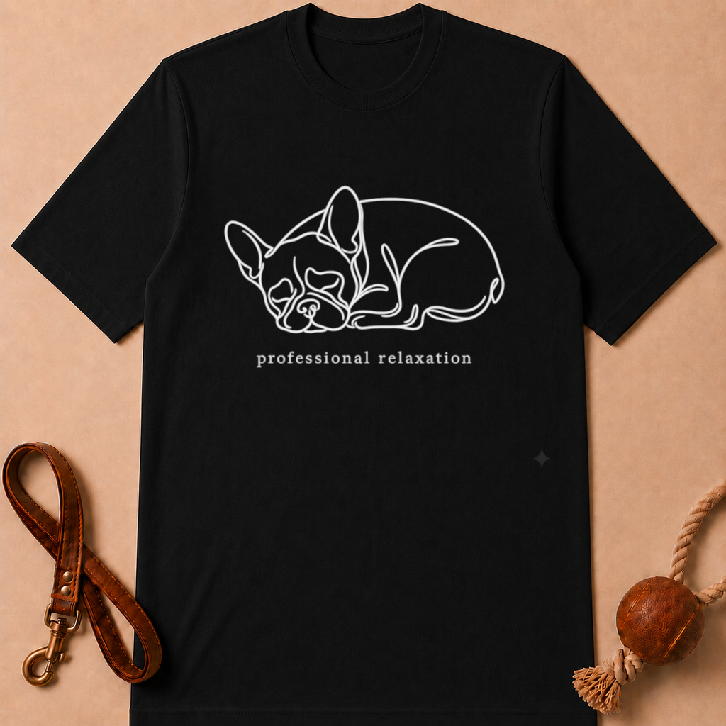 PROFESSIONAL RELAXATION FRENCH BULLDOG T-SHIRT