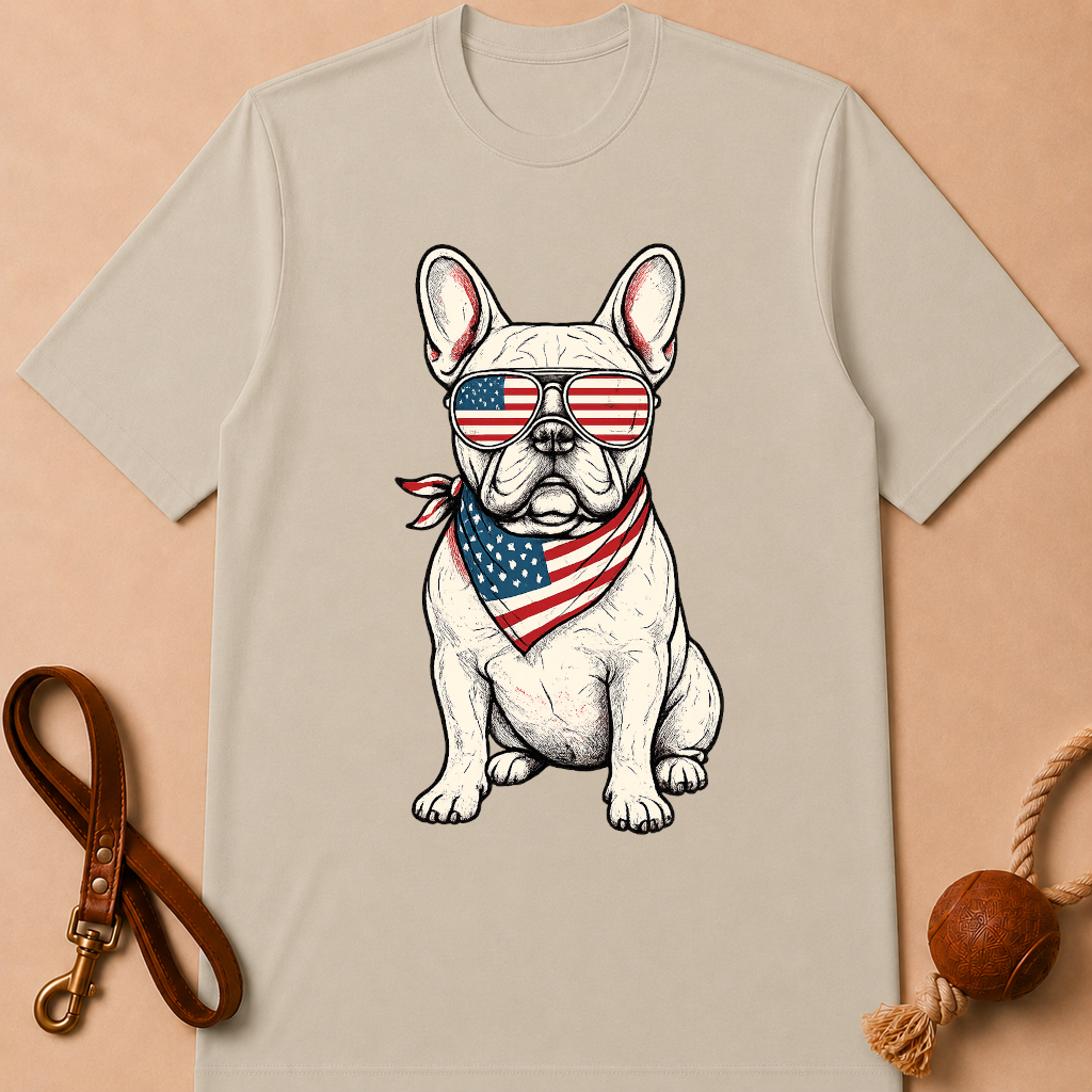 PATRIOT FRENCH BULLDOG T-SHIRT