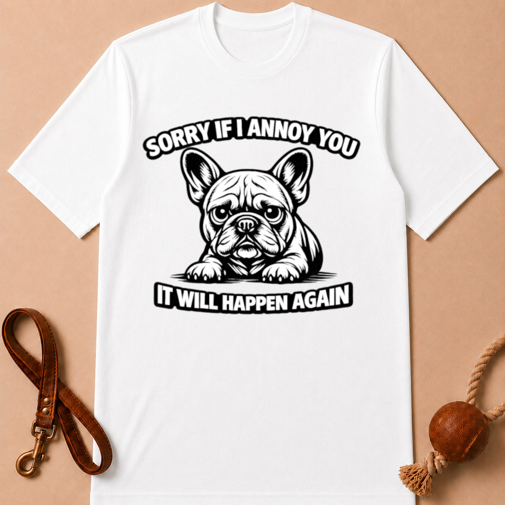 SORRY IF I ANNOY YOU FRENCH BULLDOG T-SHIRT