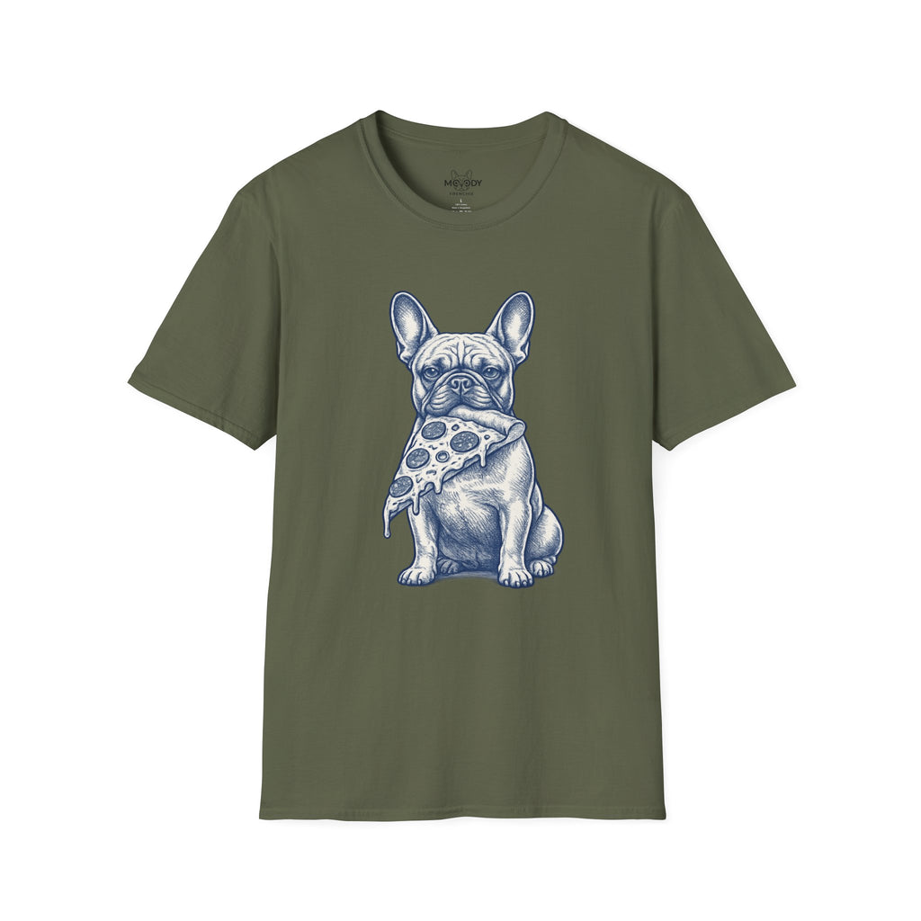 PIZZA FRENCH BULLDOG T-SHIRT
