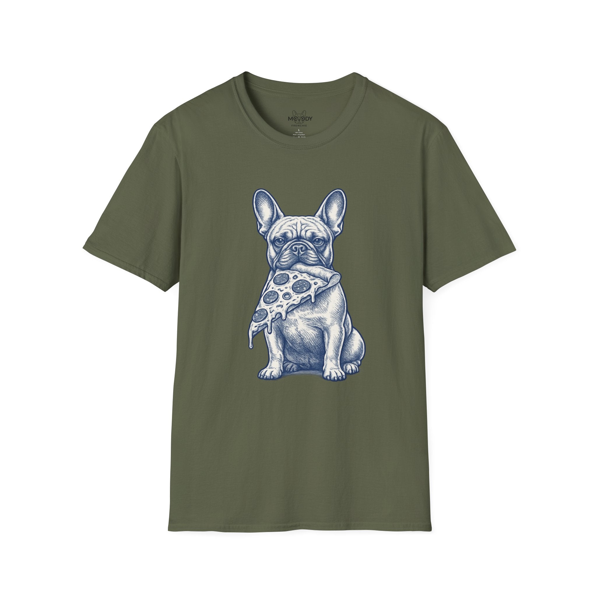 PIZZA FRENCH BULLDOG T-SHIRT