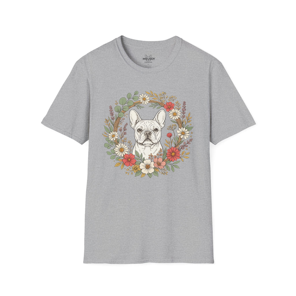 FLORAL FRENCH BULLDOG T-SHIRT