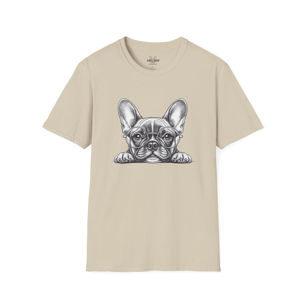 GLASSES FRENCH BULLDOG T-SHIRT