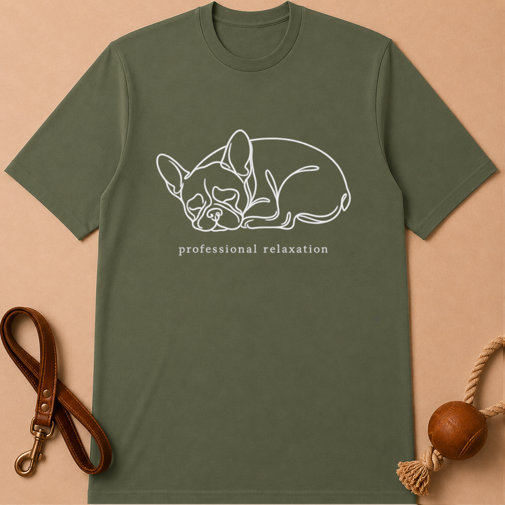 PROFESSIONAL RELAXATION FRENCH BULLDOG T-SHIRT