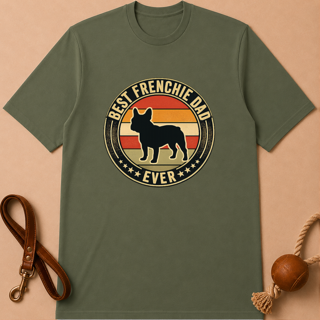 BEST FRENCHIE DAD EVER FRENCH BULLDOG T-SHIRT