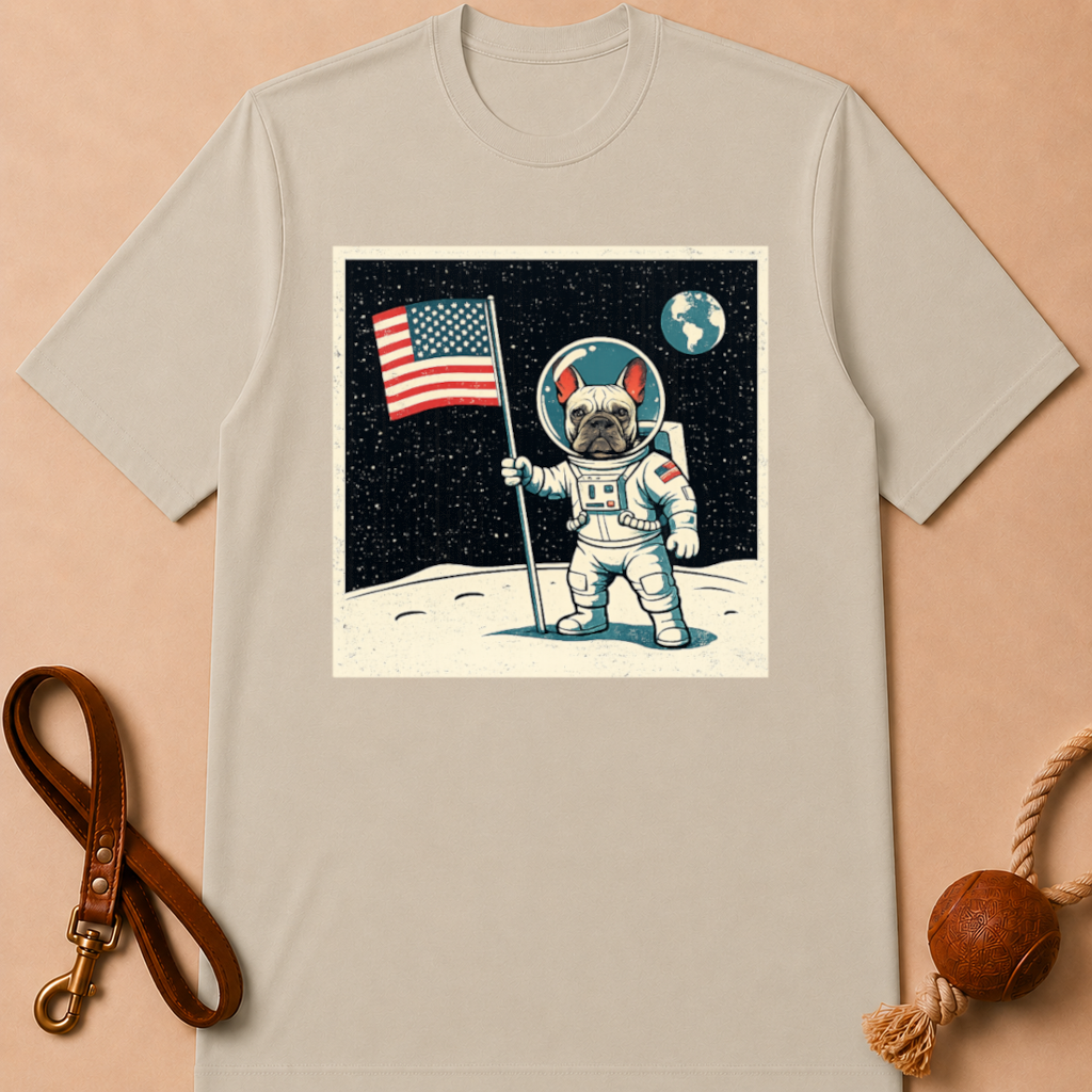 MOON LANDING FRENCHIE T-SHIRT