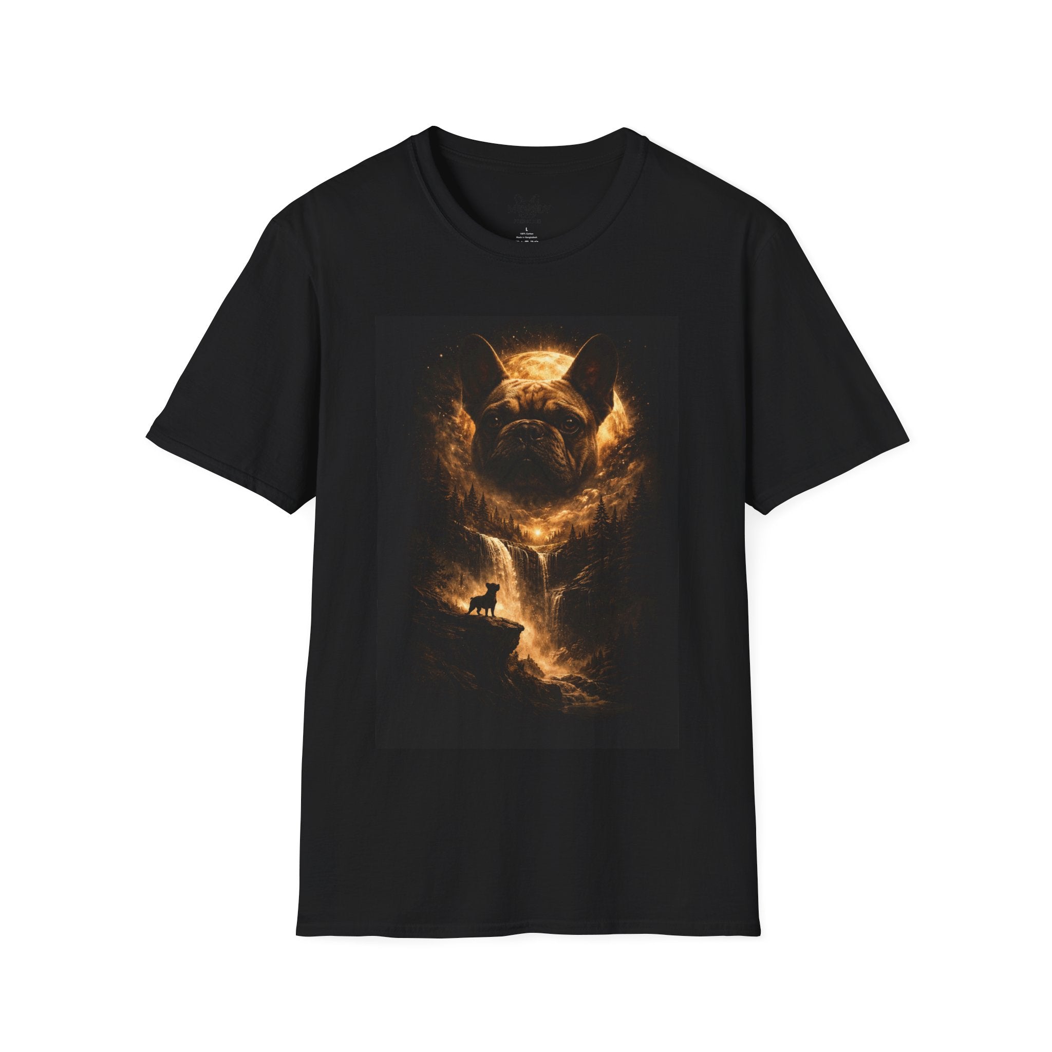MOON WATERFALL FRENCH BULLDOG T-SHIRT