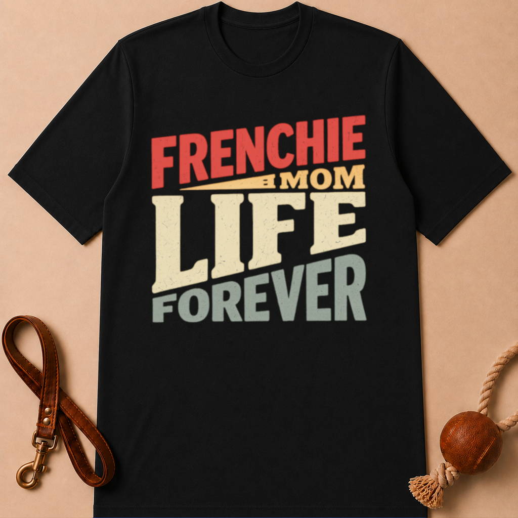 FRENCHIE MOM LIFE FOREVER T-SHIRT