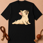 YOGA FRENCH BULLDOG T-SHIRT