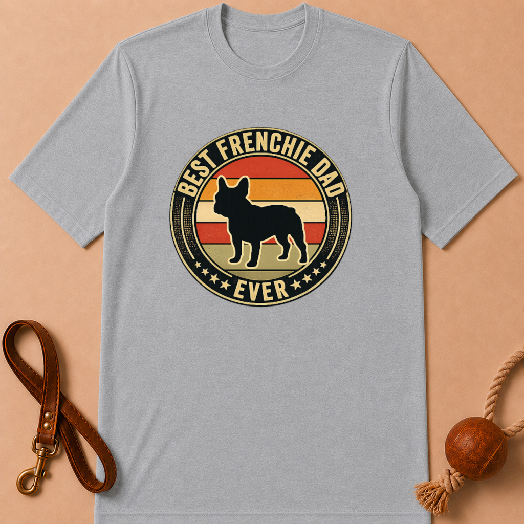 BEST FRENCHIE DAD EVER FRENCH BULLDOG T-SHIRT