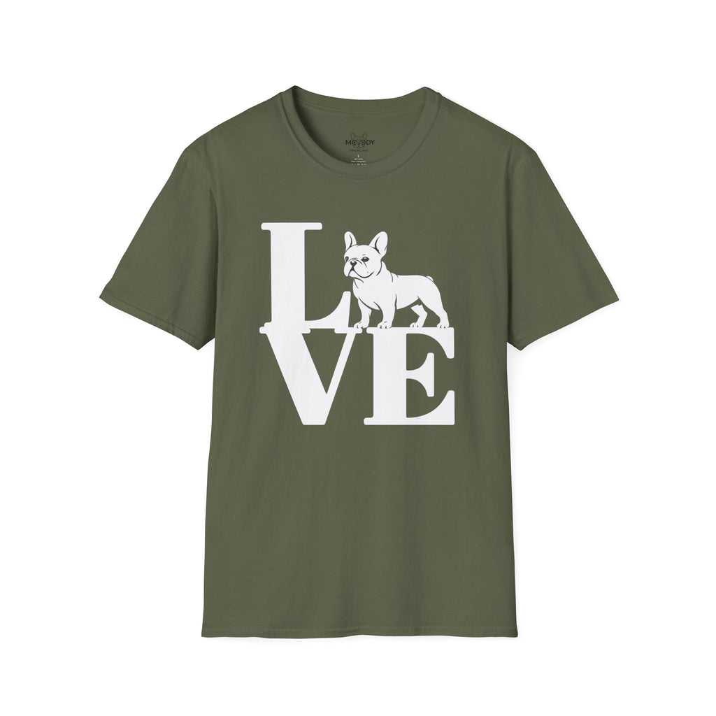 LOVE FRENCH BULLDOG T-SHIRT