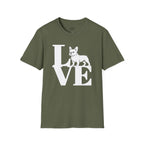 LOVE FRENCH BULLDOG T-SHIRT