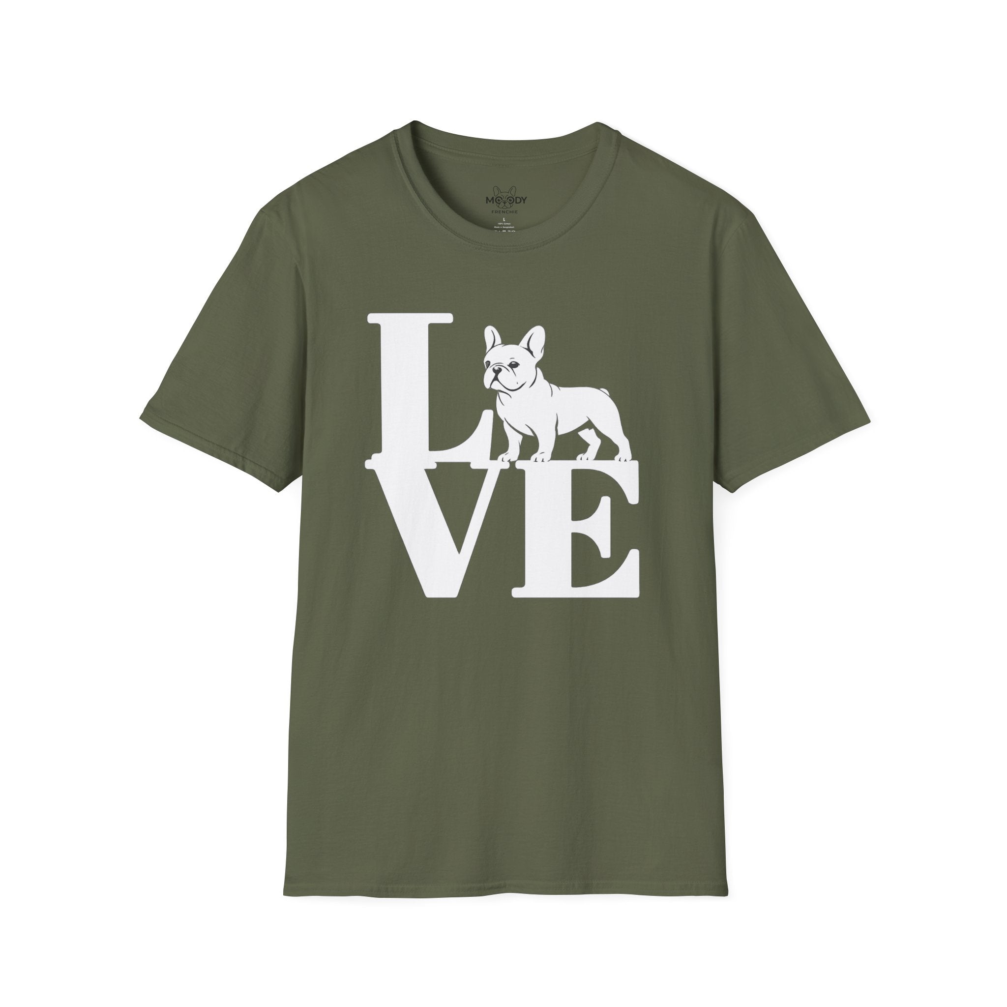 LOVE FRENCH BULLDOG T-SHIRT