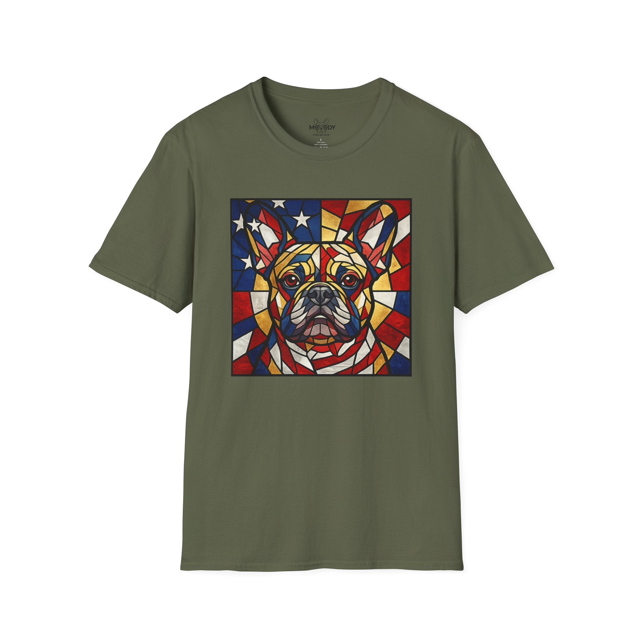 MOSAIC ART FRENCH BULLDOG T-SHIRT
