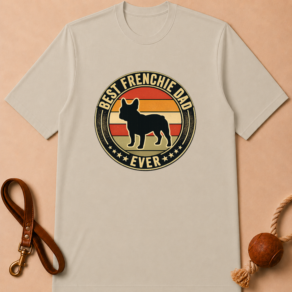 BEST FRENCHIE DAD EVER FRENCH BULLDOG T-SHIRT