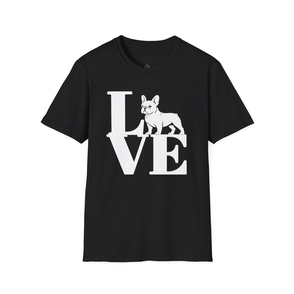 LOVE FRENCH BULLDOG T-SHIRT