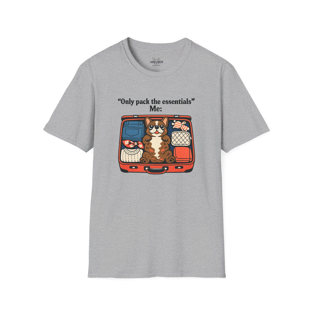 ONLY PACK THE ESSENTIALS FRENCH BULLDOG T-SHIRT