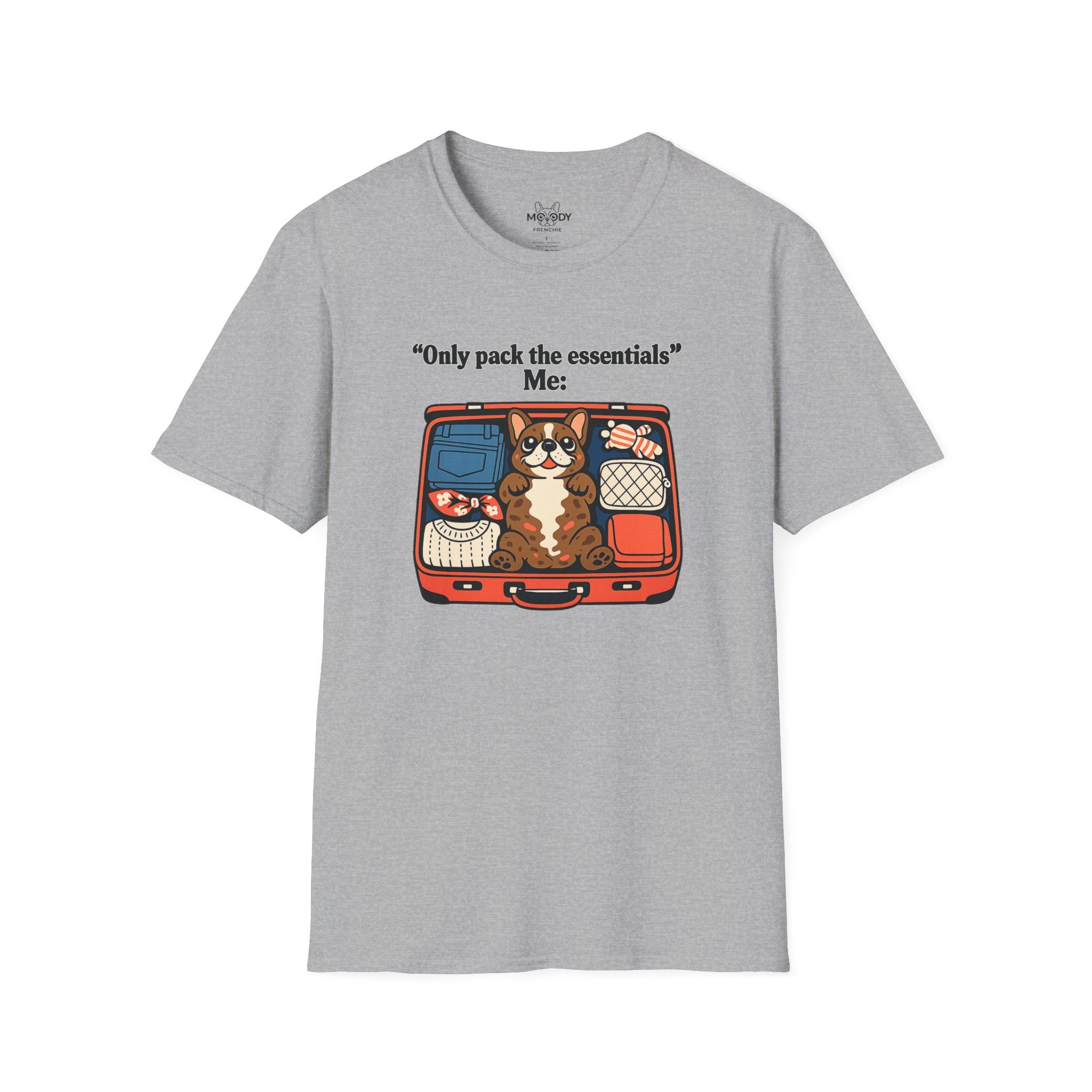 ONLY PACK THE ESSENTIALS FRENCH BULLDOG T-SHIRT