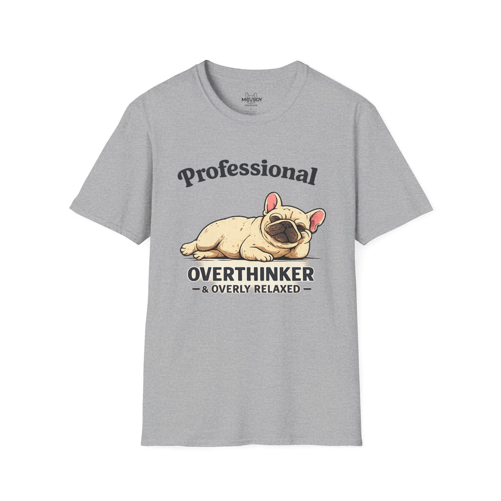 PROFESSIONAL OVERTHINKER FRENCH BULLDOG T-SHIRT