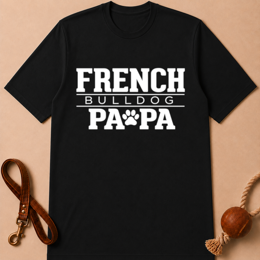 FRENCH BULLDOG PAPA T-SHIRT