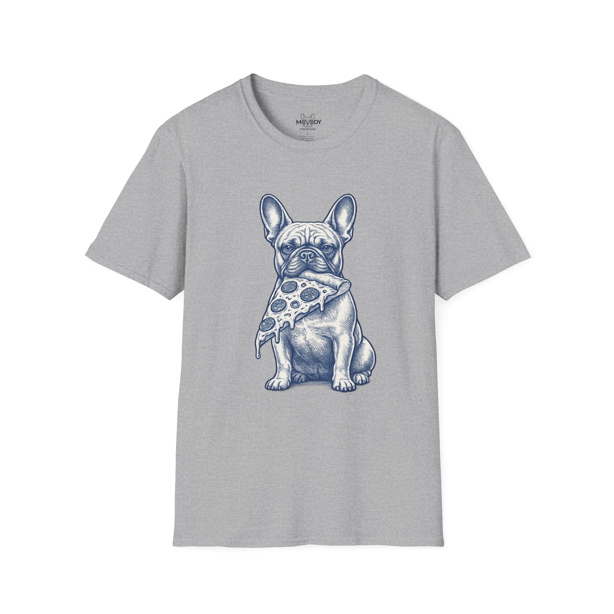 PIZZA FRENCH BULLDOG T-SHIRT