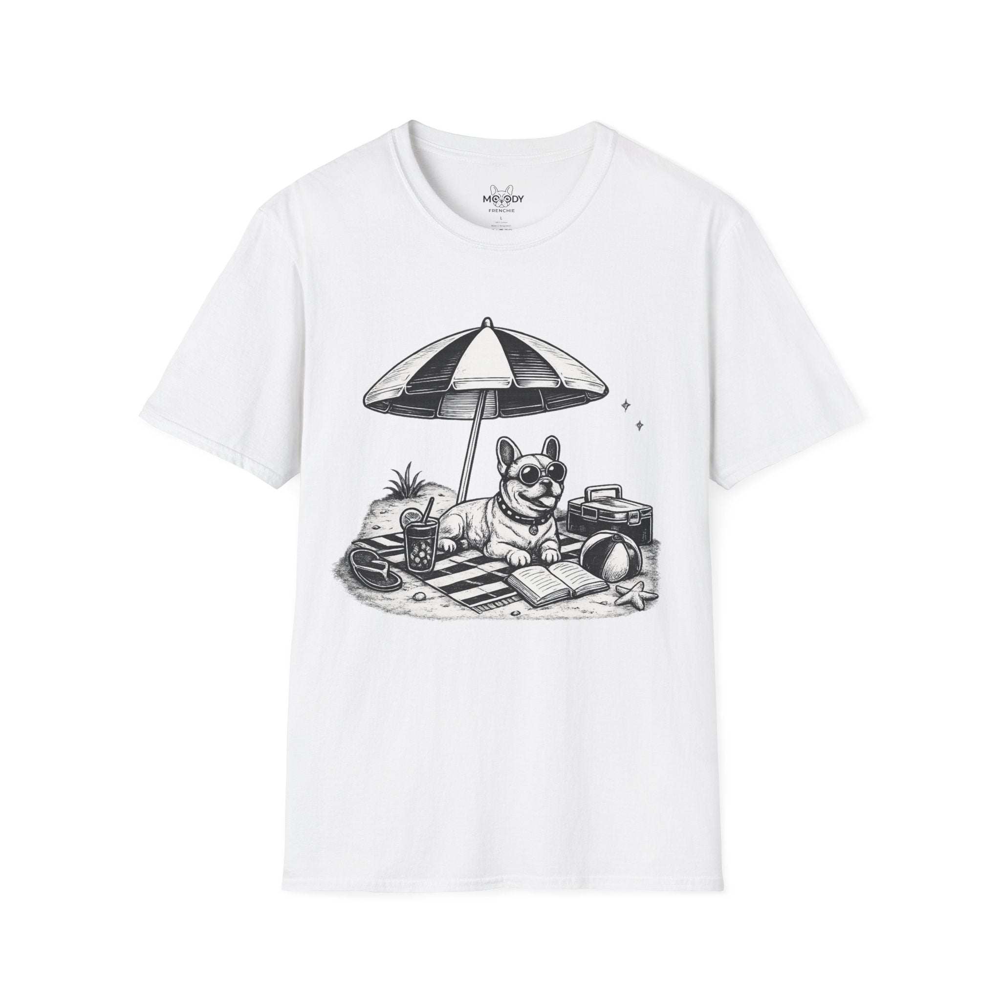 FRENCH BULLDOG BEACH VIBES T-SHIRT