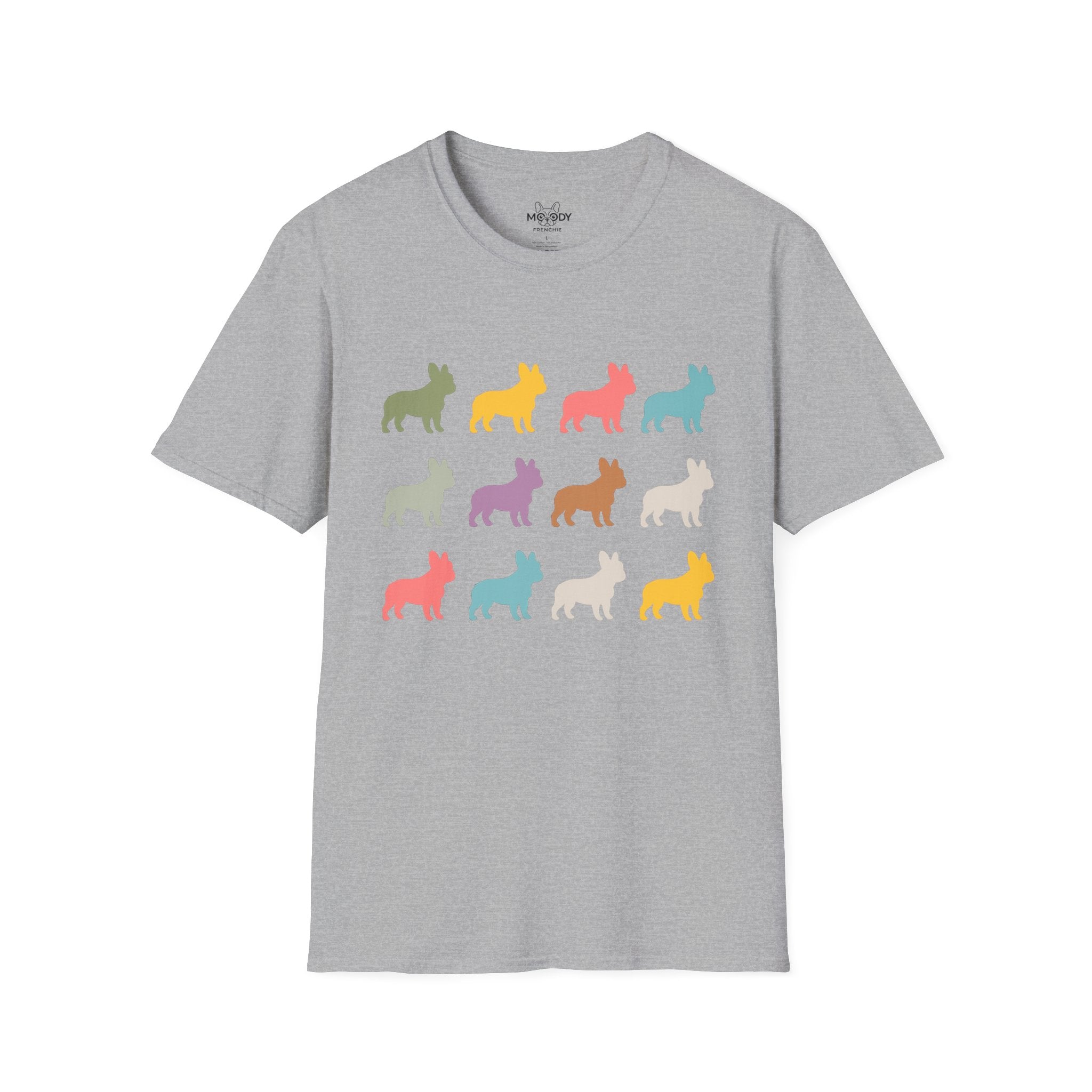 COLORFUL FRENCH BULLDOG T-SHIRT