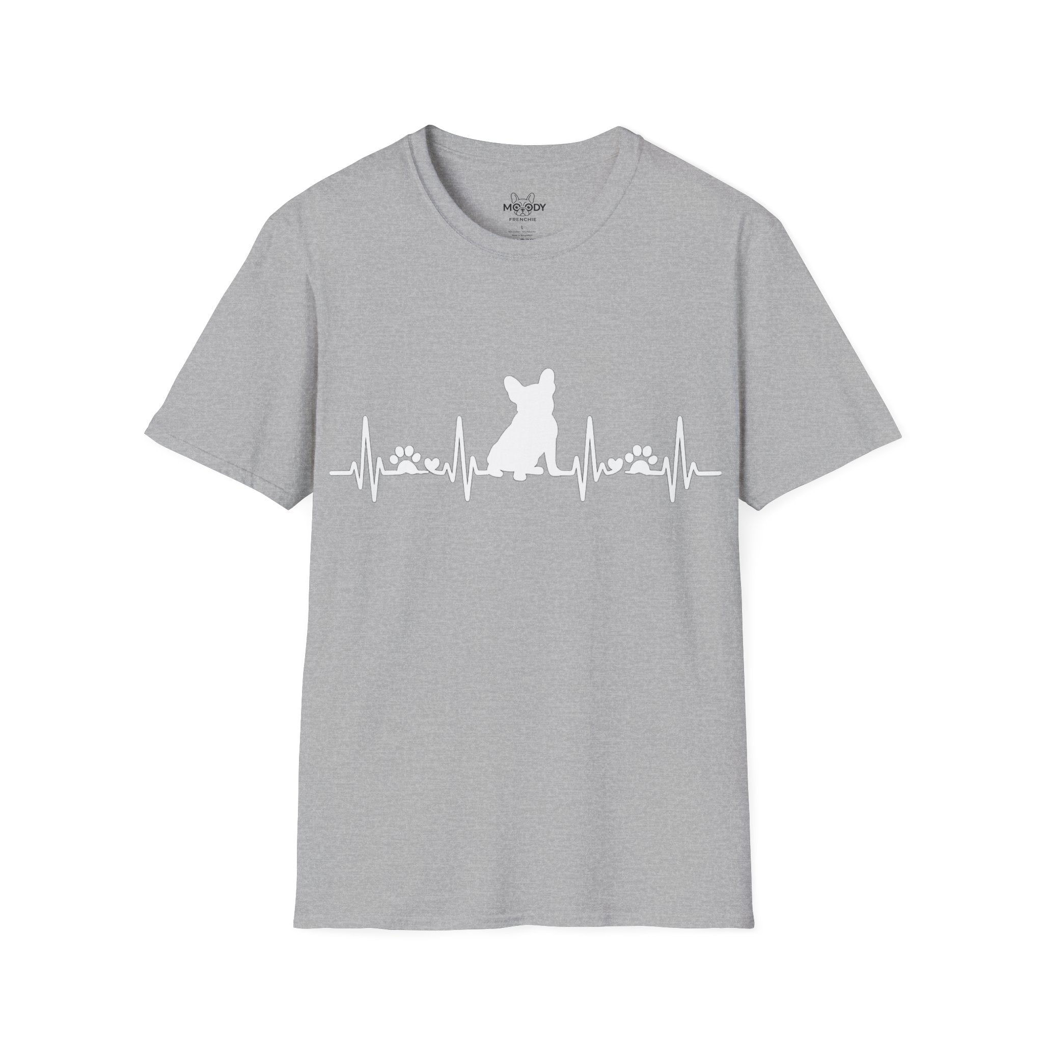 HEARTBEAT FRENCH BULLDOG T-SHIRT