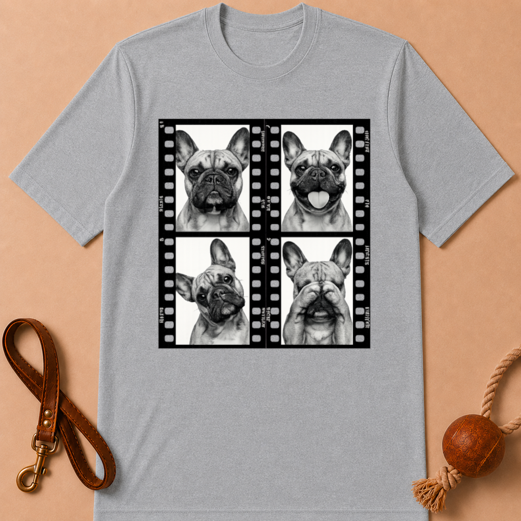 FILM FRAME FRENCH BULLDOG T-SHIRT