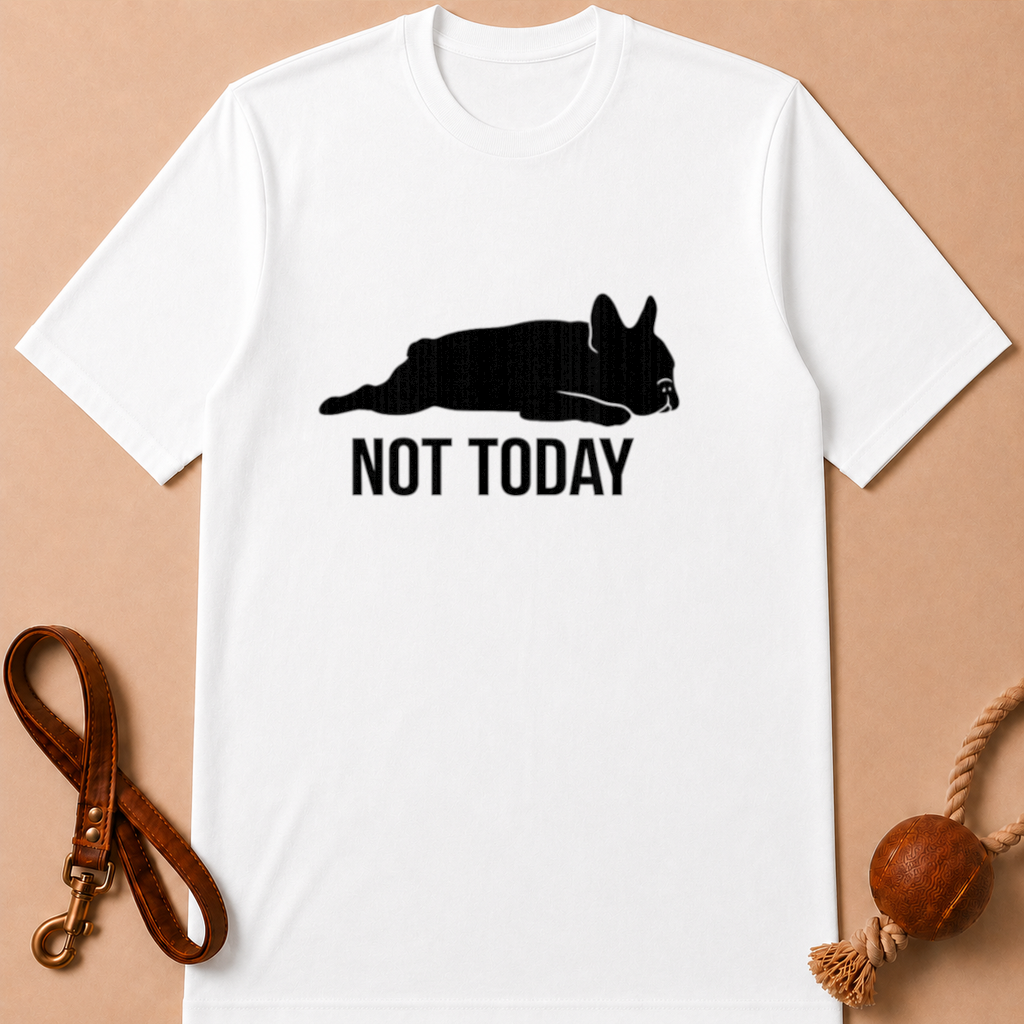 NOT TODAY FRENCH BULLDOG T-SHIRT