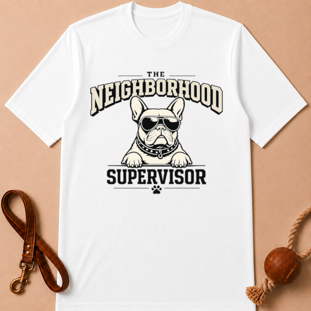 THE NEIGHBORHOOD SUPERVISOR FRENCH BULLDOG T-SHIRT
