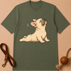 YOGA FRENCH BULLDOG T-SHIRT