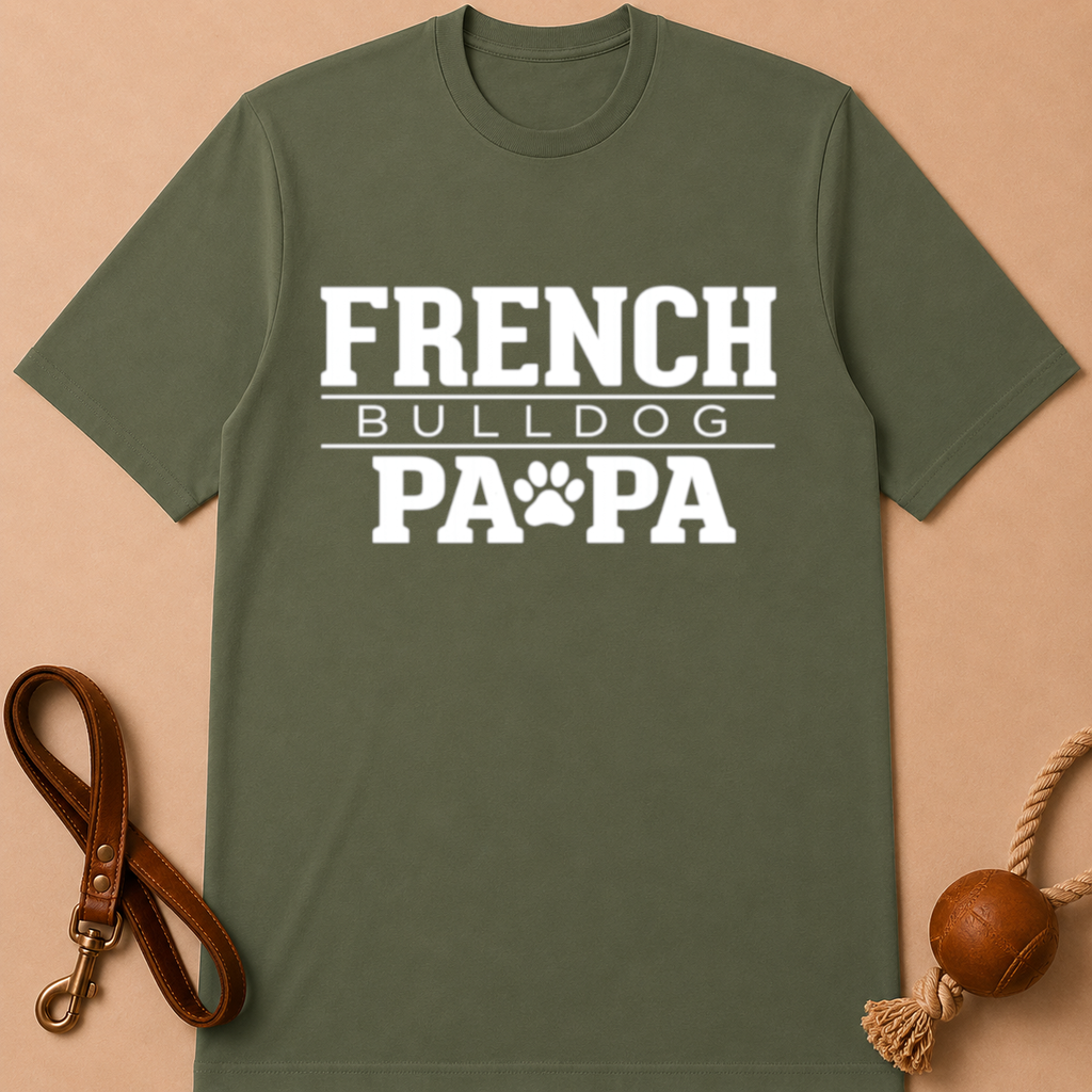 FRENCH BULLDOG PAPA T-SHIRT