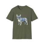 PATCHWORK FRENCH BULLDOG T-SHIRT