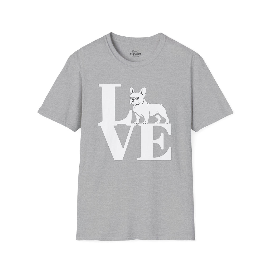 LOVE FRENCH BULLDOG T-SHIRT