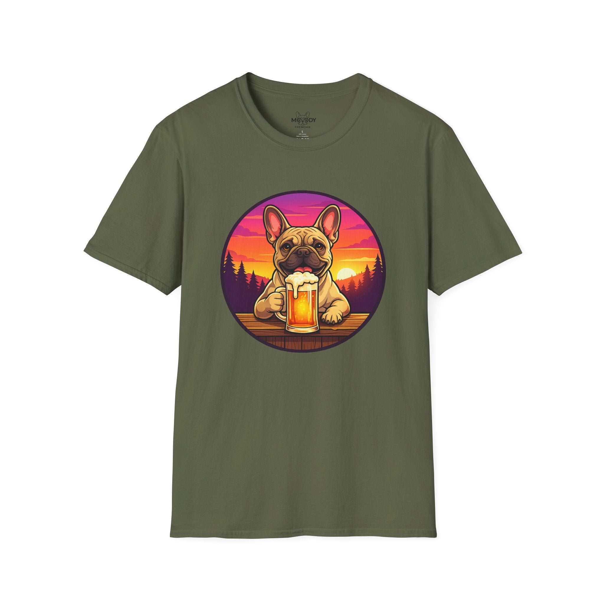 BEER FRENCH BULLDOG T-SHIRT