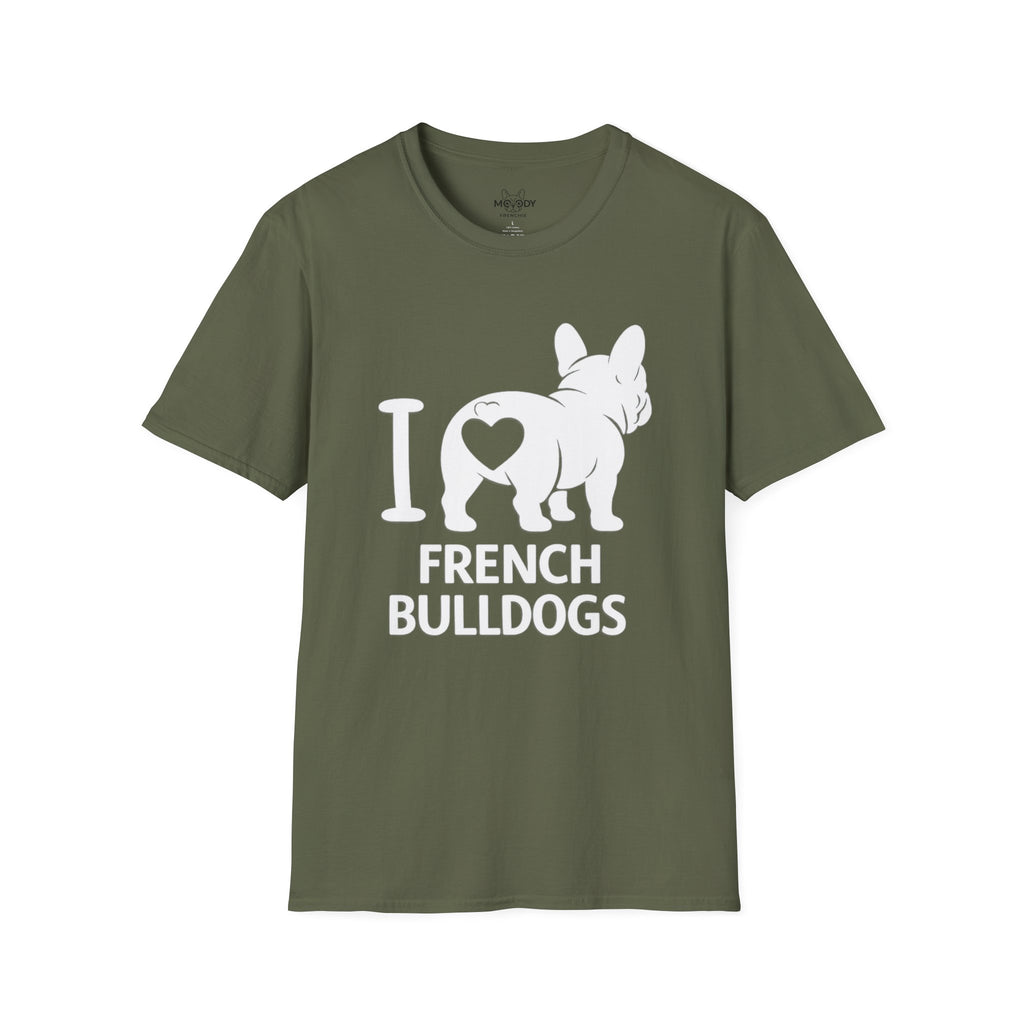 I LOVE FRENCH BULLDOG T-SHIRT