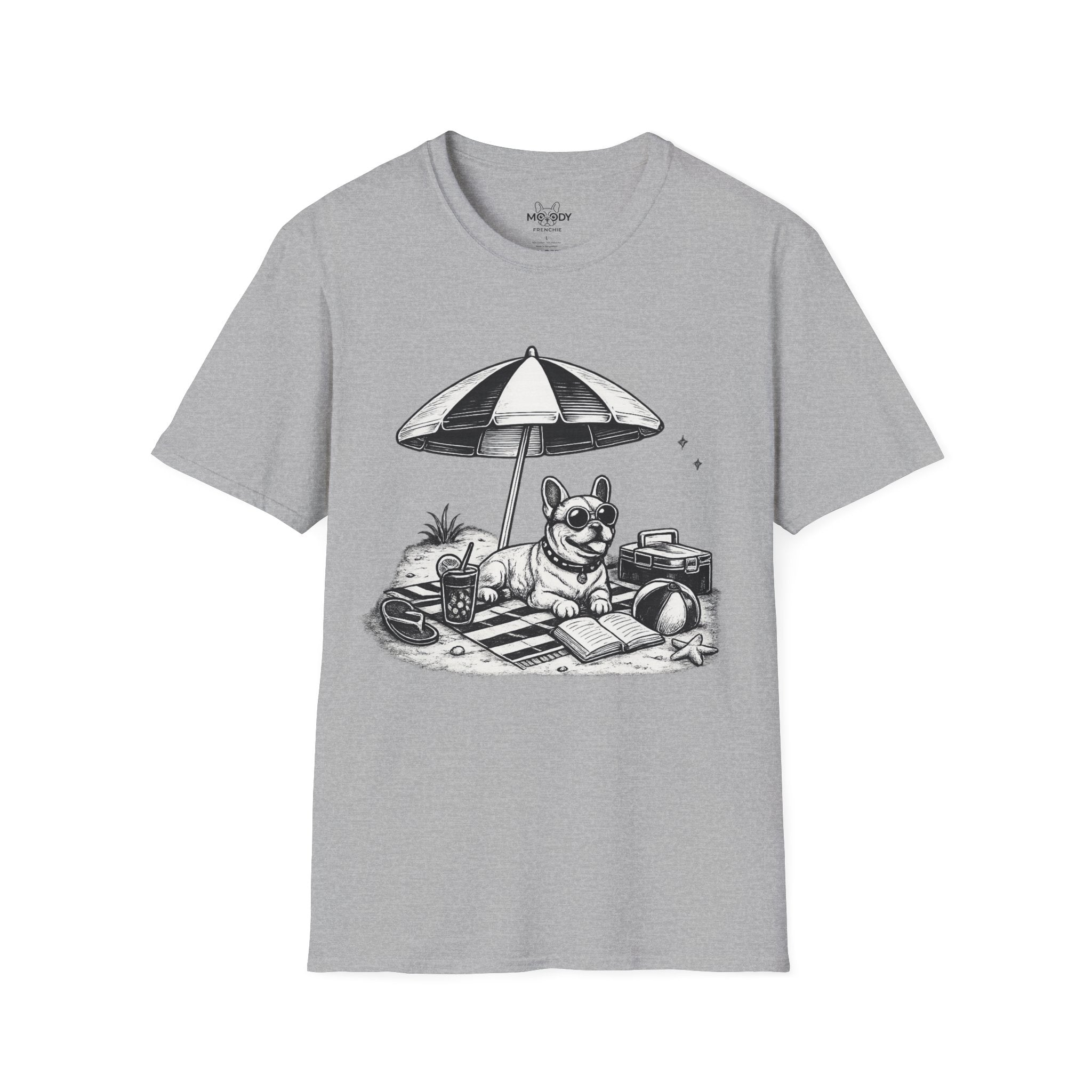 FRENCH BULLDOG BEACH VIBES T-SHIRT