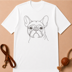 LINE FRENCH BULLDOG T-SHIRT