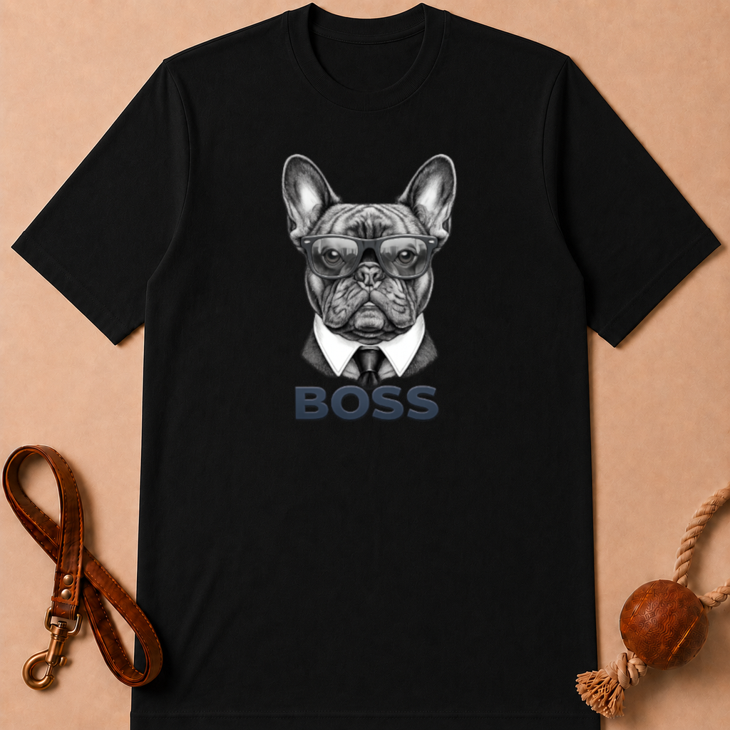 BOSS FRENCH BULLDOG T-SHIRT